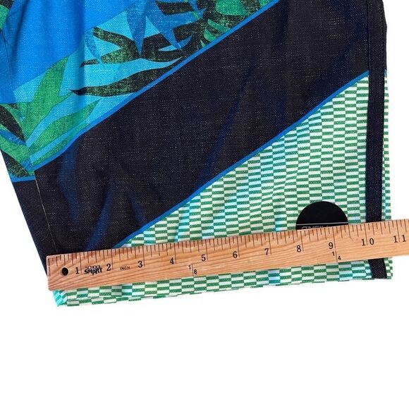 O'Neill Mens Jordy Freak Boardshorts Summer Palm Print Aqua Blue Size 34 - Picture 8 of 8